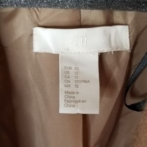 Tan wool H&M winter coat